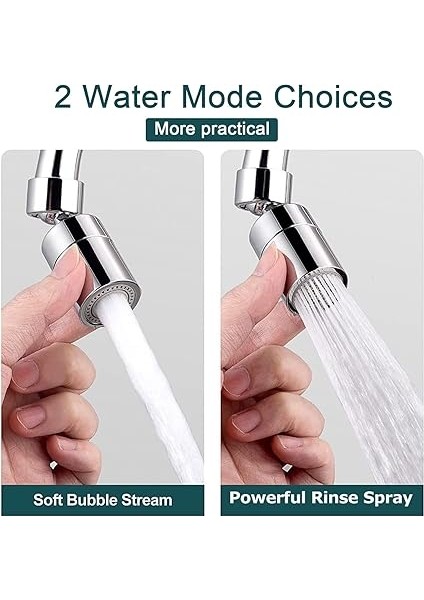 Musluk Başlığı, 360 Derece Musluk Başlığı, Musluk Regülatörü 360° Döndürülebilir, Musluk Su Tasarrufu, Krom M22- M24 Pirinç Musluk Havalandırıcı, Mutfak/banyo Musluğu Için fırsatları