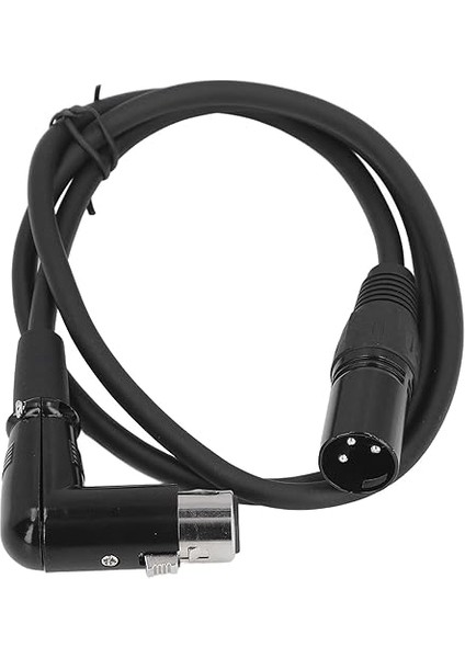 Sesli Kablo Düz Erkek Dişi Dirseği 3 Pin Dengeli Mikrofon Kablosu 1 Metre