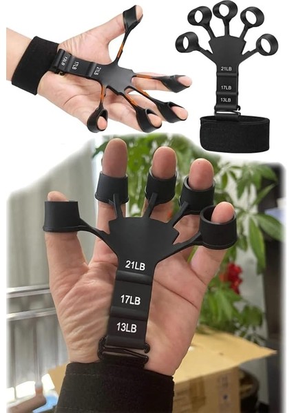 Gitar Parmak Egzersiz Aparatı 6 Kademeli Damar Çıkartıcı El ve Parmak Güçlendirme Aleti