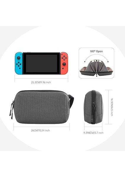 Kablo Çantası, Düzenleyici Çanta, USB Şarj Kablosu, Sd Kartlar, Dizüstü Bilgisayar Saklama Kablosu, Seyahat ve Iş Için Aksesuar Çantası, Gri modelleri