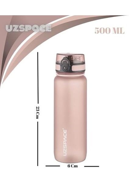 Uzspace Snatch Tritan Su Matarası - 500ML (Nuga Kahverengi) modelleri