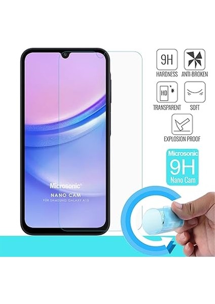 Samsung Galaxy A16 Nano Glass Cam Ekran Koruyucu [galaxy A16 ile Uyumlu Ekran Koruyucu - Şeffaf] fiyatları