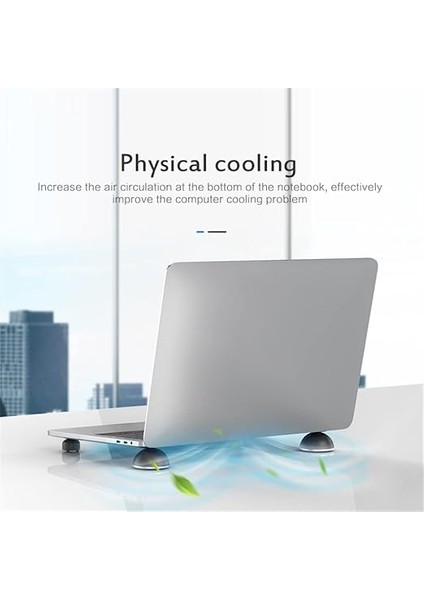 4'ü 1 Arada Taşınabilir Dizüstü Bilgisayar Soğutma Pedi, Soğuk Top Isı Dağılımı Kaymaz Ped Soğutucu Standı, Macbook/laptop/hava/pro Için Evrensel Braket Mini Soğuk Toplar Standı (Siyah) modelleri