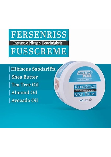 Plus Topuk Çatlağı ve Ayak Kremi 100 ml modelleri