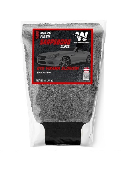 - Mikrofiber Oto Yıkama Eldiveni ve Araç Pasta Cila Eldiveni - Araba Köpükleme Yıkama ve Mop Temizlik Eldiveni