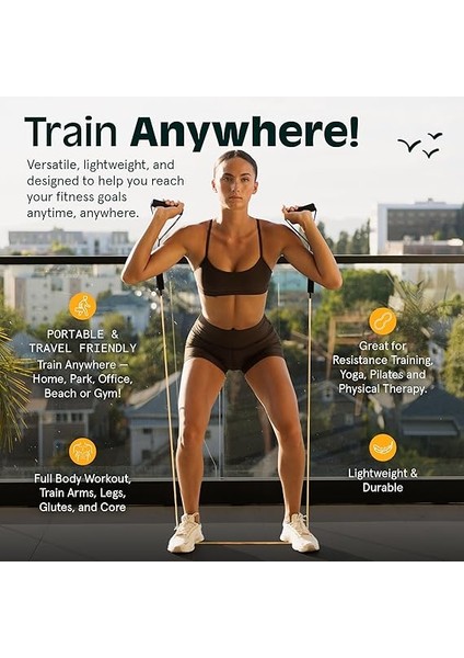 Kulplu Antrenman Bantları, Kapı Çapası, Kadın ve Erkek Için Taşıma Çantası, 5 Adet modelleri