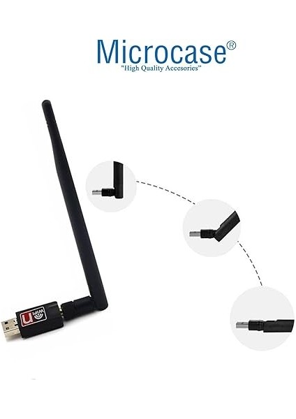 2.4ghz 1200 Mbps USB Wireless Adaptör Wifi Anten 15 cm - AL2751 indirimleri