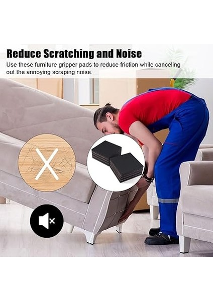 Kaymaz Pedler, 24 Adet 50 mm Mobilya Için Kaymaz Ped, Kare Kauçuk Ayaklar, Kendinden Yapışkanlı, Kalın, Kaymaz Kauçuk Ped, Profesyonel Mobilya Durdurucu, Zemin Koruması ve Çizilme Koruması fırsatları