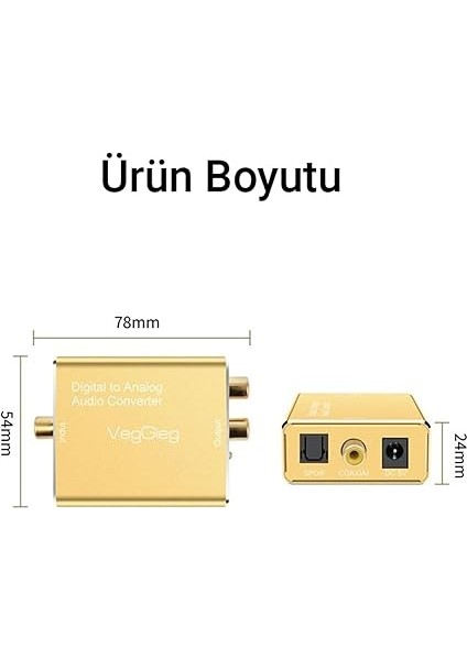 Koaksiyel Toslink Optik Dijital To 3.5mm Rca Analog Ses Çevirici Adaptör indirimleri