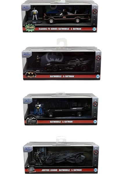 Oyuncaklar Batman Batmobile 1:32 Ölçekli Die-Cast Siyah Batman Oyuncak Araba