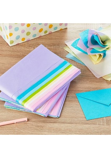 5TIS1096 Paket (Pastel Gökkuşağı, 120 Yaprak) Ipek Kağıt, Kağıt, Pastel Renkler fiyatları