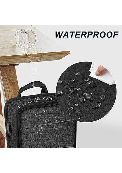 Ince ve Genişletilebilir Dizüstü Bilgisayar Sırt Çantası 15 15.6 16 Inç Kol, Dökülmeye Dayanıklı ve USB Dizüstü Bilgisayar Sırt Çantası Bilgisayar Çantası Için Erkek Kadın, B05K01 fırsatları