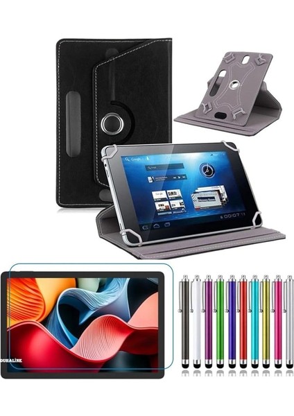 Vıa L50 11"uyumlu Için Standlı Tablet Kılıfı + Nano Kırılmaz Ekran Koruyucu+Dokunmatik Kalem