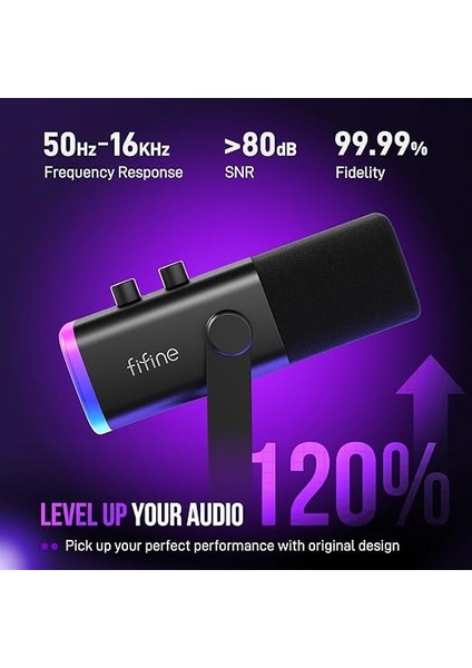 Usb/xlr Dinamik Mikrofon, Podcast Kayıt Için, Rgb Işıklı Pc Bilgisayar Oyun Akış Mikrofonu, Sessiz Düğme, Kulaklık Jakı, Masaüstü Standı, Şarkı Söylemek Için Vokal Mikrofon Youtube-Ampligame modelleri