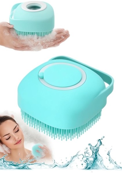 Şampuan Hazneli Silikon Banyo Lifi Peeling Etkili Masaj Fırçası Derinlemesine Temizlik ve Ölü Deri Arındırma Için Pratik Cilt Bakım Aleti fiyatları