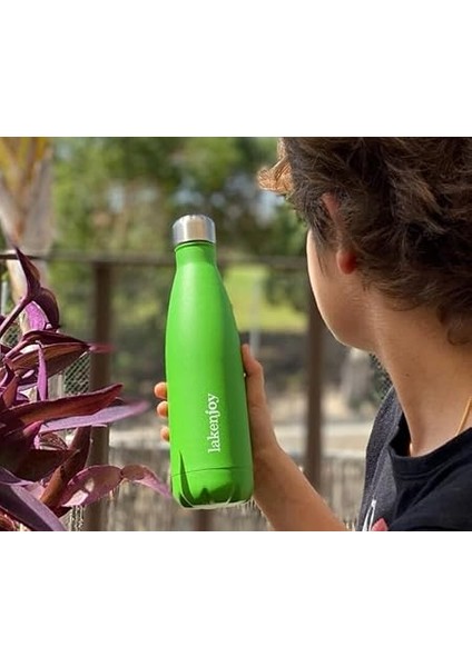 Çelik 18/8 Lakenjoy Termos Şişe 0,50L - Siyah fiyatları