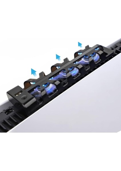 Ps5 Soğutucu LED Işıklı Sessiz Fan Soğutucu Usb3.0 Radyatör Isı Emici Ps5 TP5-1523E fırsatları
