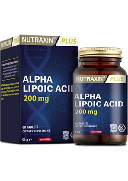 Plus Alpha Lipoik Asit 200 Mg Içeren Takviye Edici Gıda (1 x 60 Kapsül)