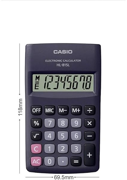 HL-815L-BK 8 Hane Siyah Hesap Makinesi modelleri