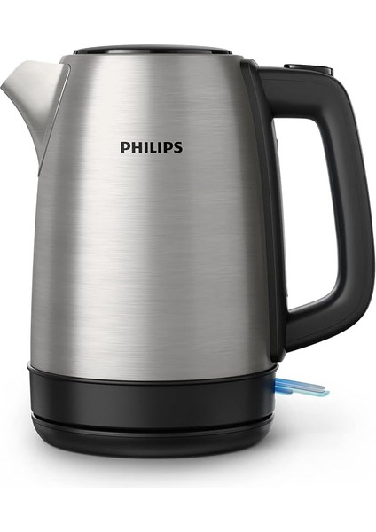 Daily Collection Çelik Kettle 2200 W 1.7 Lt, Işıklı Gösterge, Yaylı Kapak, Hızlı Kaynatma Fonksiyonu, Metal, HD9350/90