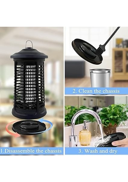 Elektrikli Böcek Öldürücü Iç Mekan/dış Mekan, 4200V Yüksek Güçlü Sivrisinek Öldürücü Katil, Su Geçirmez Böcek Sineklik Zapper Sivrisinek Tuzağı Dış Mekan, Sinek Tuzağı, Ev, Bahçe, Arka Bahçe, Kamp fırsatları