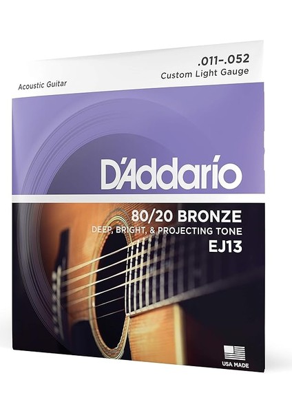 EJ13 80/20 Bronze Akustik Gitar Teli (11-52)