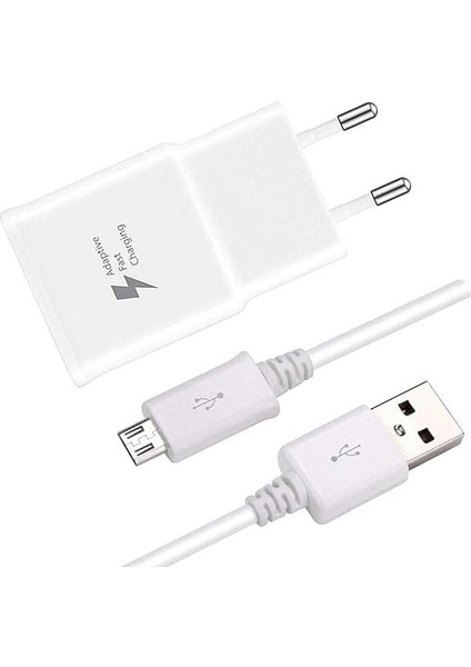‎EP-TA20EWEUGTR Şarj Aleti, USB Type A (15W), Hızlı Şarj Teknolojisi, Beyaz - Micro USB Kablo Dahil