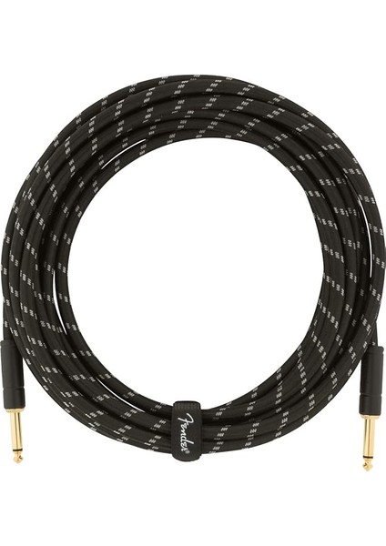 Deluxe Series Instrument Cable Black Tweed - 5.5 Metre Enstrüman Kablosu
