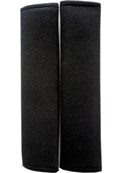 Araba Emniyet Kemeri Ped Kılıfı Kiti, 2'li Paket Yumuşak Araba Güvenlik Emniyet Kemeri Kayışı Omuz Pedi Yetişkinler ve Çocuklar Için (Siyah)