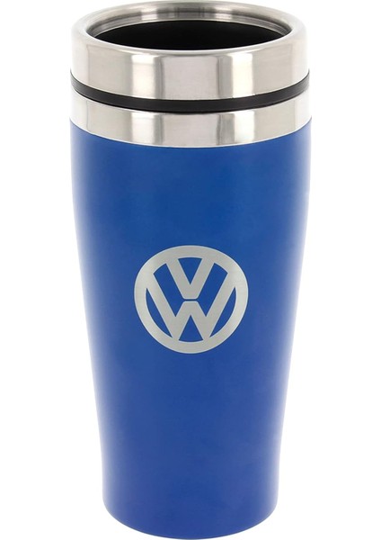 Vw Collection Orijinal Volkswagen Yalıtımlı Paslanmaz Çelik Termos Bardak (Çift DUVARLI/450 Ml/mavi)