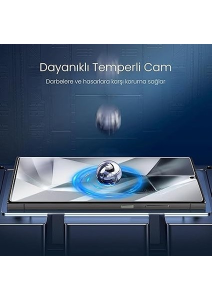 Aksesuar Samsung Galaxy S Serisi ile Uyumlu Otomatik Hizalama Özellikli Ekstra Güçlendirilmiş Tam Koruma Sağlayan Pürüzsüz Lazer Kesim Premium Ekran Koruyucu Kırılmaz Cam (Samsung Galaxy S25 Plus) fırsatları