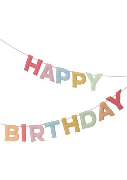 Meri Fely Happy Birthday Garland Keçe Happy Birthday Asılan Süs