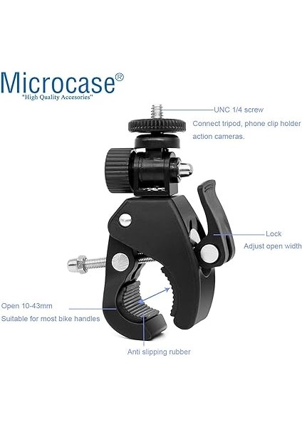 Aksiyon Kameralar Için Klipsli Bisiklet Gidon Tutucu - AL2705 fırsatları