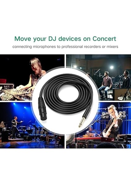 6.5mm Jack To Xlr Dişi Mikrofon Ses Bağlantı Kablosu 5 Metre fiyatları