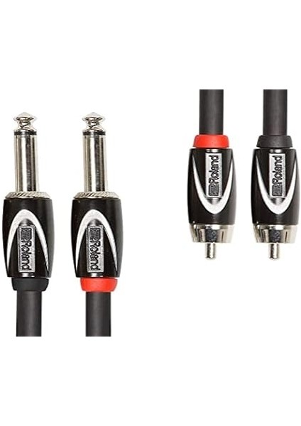 Black Serisi Çift Bağlantı Kablosu - 6,3 mm Jak, Rca Üzerinde, Uzunluk: 1,5 M – RCC-5-2R28