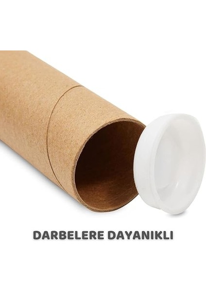 5 Adet Postüp Kapaklı Silindir Kutu Karton Rulo Gönderi Poster Afiş Harita Tüpü Gönderi Kutuları (45 Cm) fiyatları
