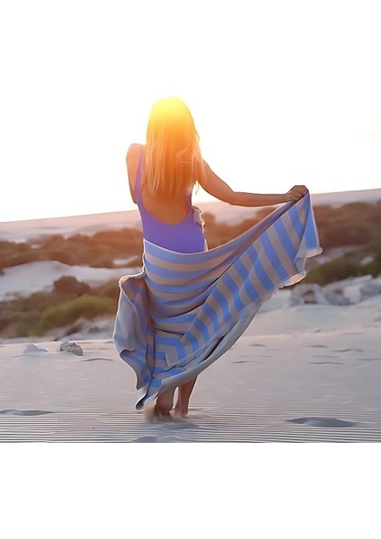 Petition Maris Havlu - Taşıma Çantalı, Doğa DOSTU,%100 Geri Dönüştürülümüş, Deniz, Havuz, Pilates, Yoga, Gym, Çok Amaçlı Havlu, Kimyasal Içermeyen, Boyasız, Canlı Renkler (Laguna) modelleri