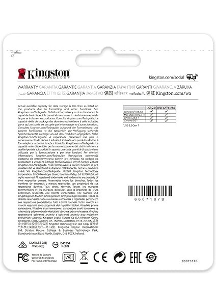 Datatraveler Kyson 256GB USB Flash Bellek , DTKN/256GB, 200MB/S - 60MB/S Okuma-Yazma, Metal Kasalı indirimleri