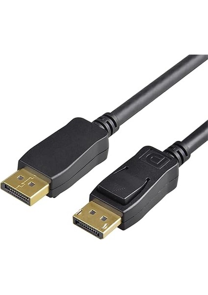 Dp 1.4 Displayport Kablo 32.40 Gbps Bandwith Hbr3 8k 30Hz, 4K 120Hz, 4K 60Hz, 2k 240Hz, 2k 165Hz, 1080P 240Hz Destekli Hdr, Freesync, G-Sync (2 Metre)