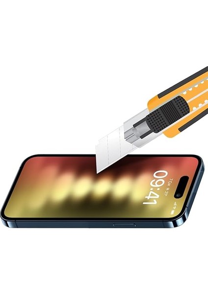 iPhone 15 Pro ile Uyumlu 5d Glass Ekran Koruyucu, BF5P5D, Şeffaf modelleri