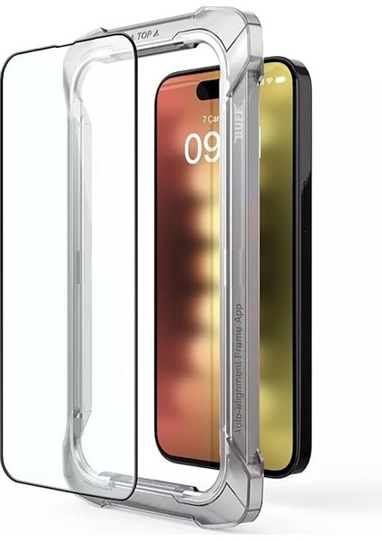 iPhone 15 Pro ile Uyumlu 5d Glass Ekran Koruyucu, BF5P5D, Şeffaf indirimleri