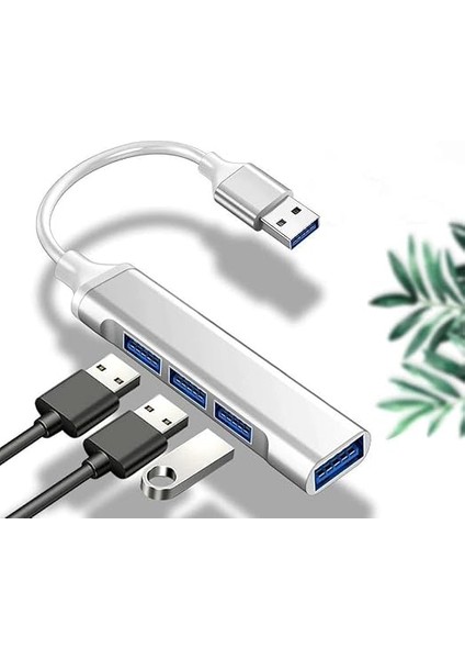 Plus Px-Typ5 Ultra Slim Gri USB Hub, 4 Port USB 3.0 Çoklayıcı, USB Çoklayıcı indirimleri