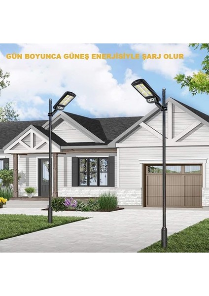 Solar Güneş Enerjili Bahçe LED Aydınlatma 120 LED Aydınlatma Uzaktan Kumandalı Hareket Sensörlü Gece Sensörlü LED Işık Bahçe LED Aydınlatması fiyatları