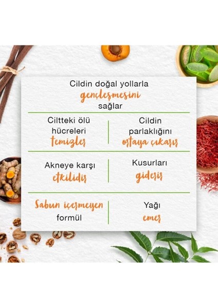 Aydınlatıcı Yüz Temizleyici 150 ml | Meyan Kökü, Safran, Salatalık, Nar | Parabensiz, Sabun Içermez | Tüm Ciltler modelleri