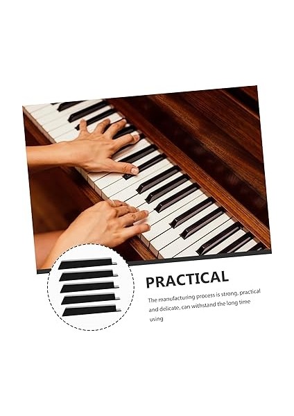 Müzik Aleti Parçası Plastik Piyano Tamir Araçları 5 Adet Piyano Tuş Takımı Piyano Aksesuarları Tamirleri Için modelleri