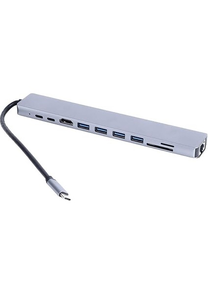 Type C Hub, 10 In 1 4 Adet 3.0 USB Çoklayıcı,4k HDMI Bağlantısı,sd Tf Kart OKUYUCU,RJ45 Ethernet,2 Adet USB C Pc Bağlantı Girişli Adaptörü Macbook ile Uyumlu ZR795 indirimleri