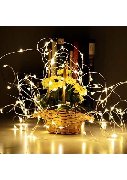 Peri LED Işık 3 Metre (Sarı) Pilli Aydınlatma Şerit LED Saçak Spot Süsleme (1 Adet) modelleri