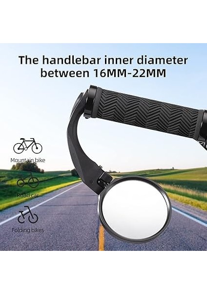 Bisiklet Aynası Evrensel 360° Döner Dikiz Aynası Hd Bisiklet Aynası E-Bisiklet Mtb Yol Bisikleti Için Katlanır Bisiklet modelleri