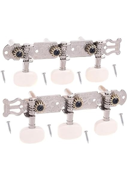 1 Çift Profesyonel Gitar Akort Mandalları Klasik Gitar Teli Akort Mandalları Makinesi Gitar Aksesuarları Sol Sağ 3L3R Tuner Tuşları Parçası fiyatları