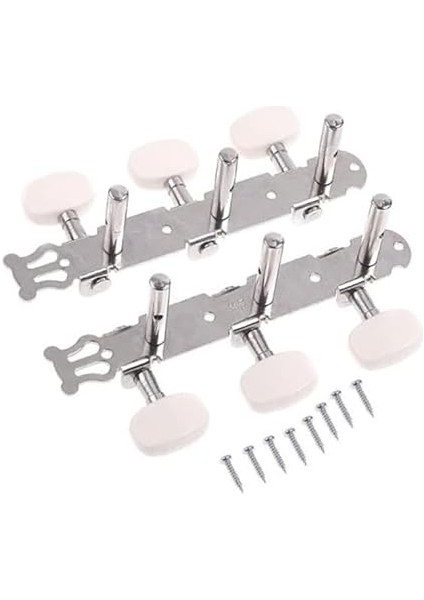 1 Çift Profesyonel Gitar Akort Mandalları Klasik Gitar Teli Akort Mandalları Makinesi Gitar Aksesuarları Sol Sağ 3L3R Tuner Tuşları Parçası indirimleri